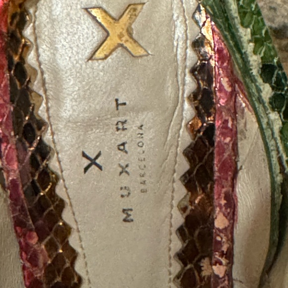 Colorful metallic python sandals - Picture 4 of 9